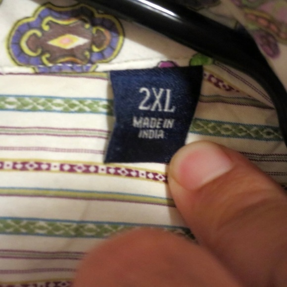 Robert Graham Men's Long Sleeve Front Button Shirt - Picture 5 of 7